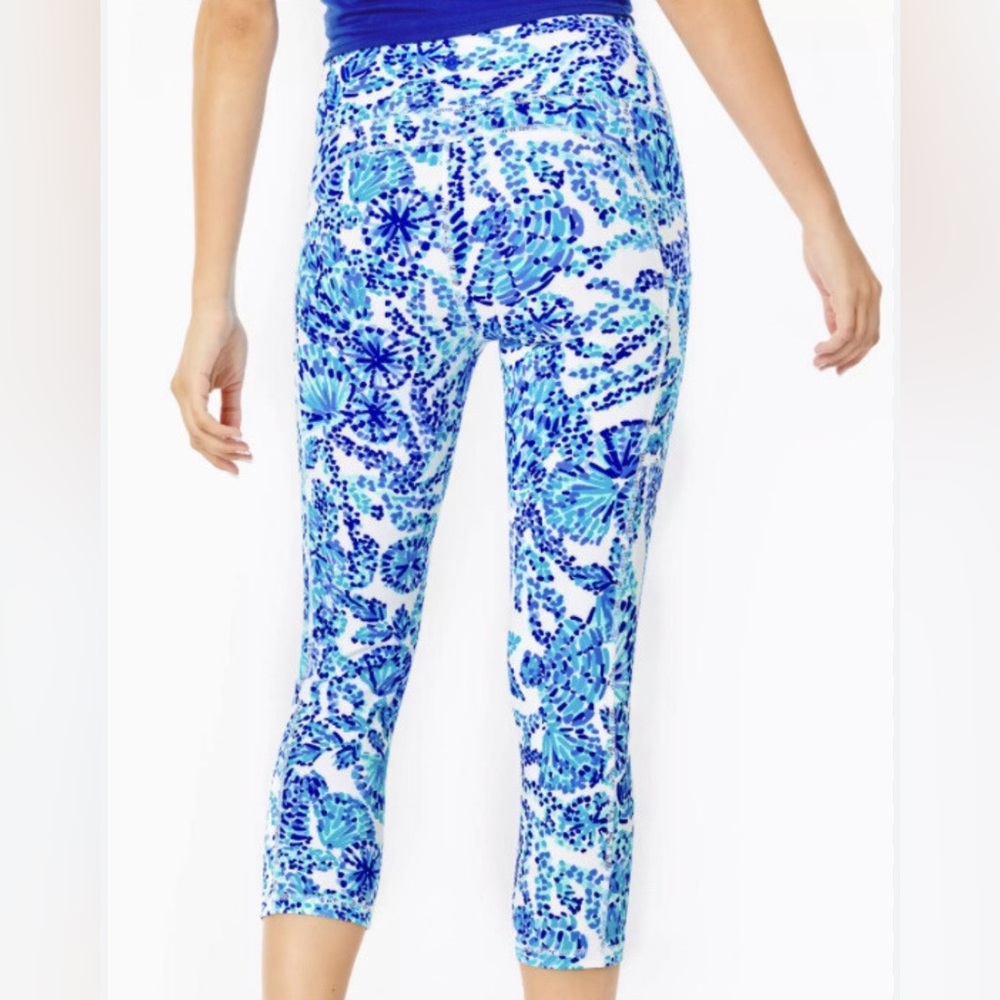 Lilly Pulitzer Luxletic Small weekender Leggings Shell me you love me EUC